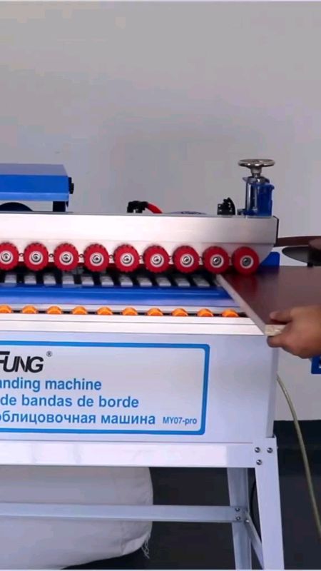 WOODFUNG MY07B Mini Woodworking Edge Banding Machine PVC/ABS/Melamine Used With Sliding😍 #XtraChallenge
