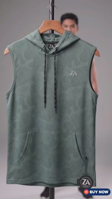 ￼INSPI FIT Camou Hoodie Muscle Tee Reflectorized Drifit Sando for Men Sleeveless Tank Tops for Women #MasMuraSaShopee