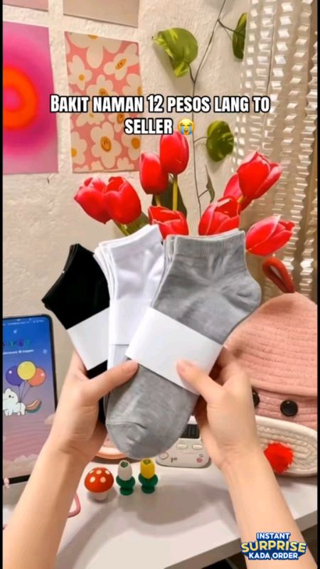 Socks Unisex Cotton. #Maganda #Matibay #MasMuraSaShopee #FreeCoinSaShopee #HugotSaShopee