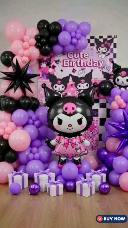 Kuromi Theme Balloon Decor