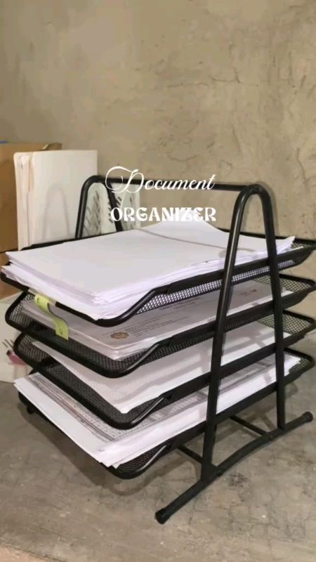 #OfficeDeskFileRack Drawer Metal Mesh Paper Document #TrayOrganizer Sliding File #StorageRack#MasMuraSaShopee #ShopeePhPayDaysale #HugotSaShopee
