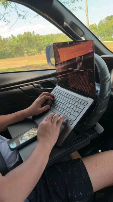 #car small desk with drawer#foldable #car #steering#wheel #table #🥰🥰🥰 #shopee #trending #viral #🛍️🛒 #♥️ #highquality #✨