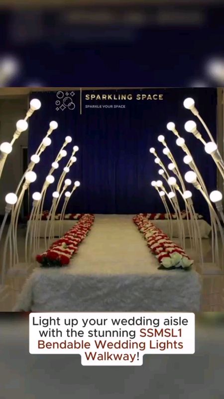 5-Heads LED Romantic Bendable Fairy Lights Floor Lamps for decoration Birthday&Wedding Background.