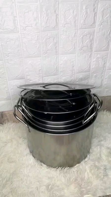 4pcs Stainless Steel Cooking Stock Pot #cookingpot #stockpot #MasMuraSaShopee #ShopeePHPaydaySale #FreeCoinsInShopeeVideo #trending #fyp