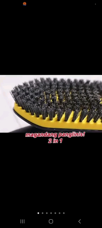 Tile Scrubber Brush 2 in 1 Cleaning Brush 58.2" Adjustable Telescopic Pole Stiff Bristles Scouring Pads Cleaning Tools #MasMuraSaShopee #scrubber