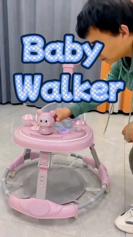 #BabyWalker Suitable For 6-24 Months #Infant #multifunctional #Adjustable #Foldable #withmusic&lights #babyneeds #babysafety  #FreeCoinsInShopeeVideo