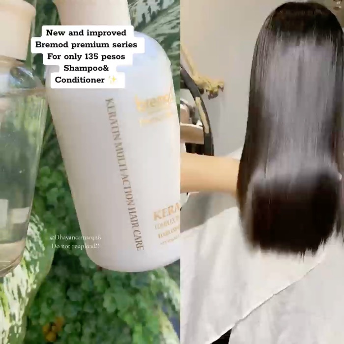 Bremod Premium Keratin Shampoo and Conditioner