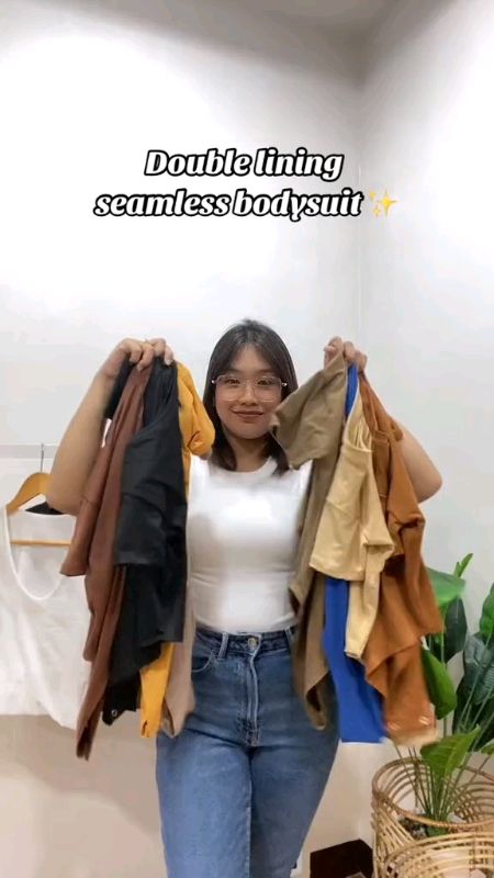 Double Lining Seamless Body Suit #buynow #FreeCoinsInShopeeVideo #MasMuraSaShopee