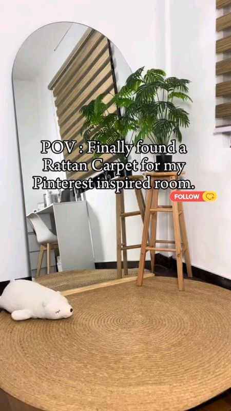BURI ROUND CARPET FLOOR MAT #FlashSalePH #roundcarpet #burifloormat #rattancarpet #sale #fyp #trend #bestseller #aesthetic  #FreeCoinsInShopeeVideo