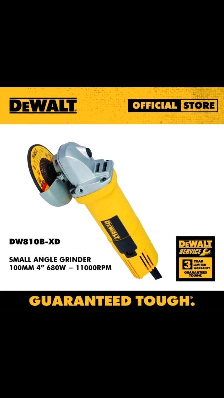 DEWALT 880W 10mm Electric Hand Angle Grinder Electric Power Tool with Corded(100mm/880W/12000rpm/4")#FreeCoinsInShopeeVideo #MasMuraSaShopee