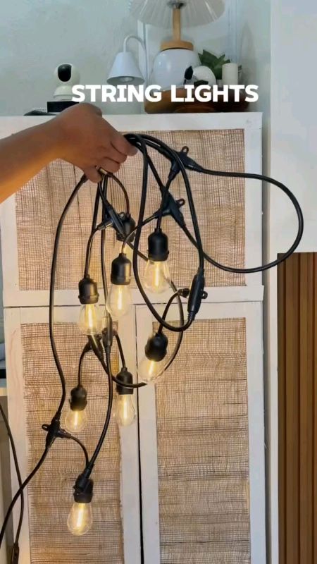 STRING LIGHTS BULB OUTDOOR LIGHTS #FreeCoinsInShopeeVideo #MasMuraSaShopee #buynow #stringlights #sale
