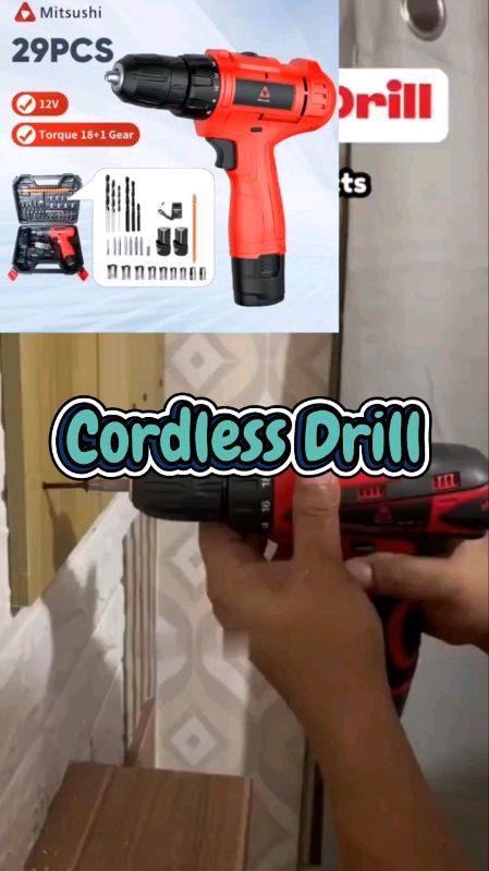 Cordless Drill #cordlessdrill #drill #mitsushidrill #rechargeabledrill #drills #mitsushi #FreeCoinsInShopeeVideo #MasMuraSaShopee