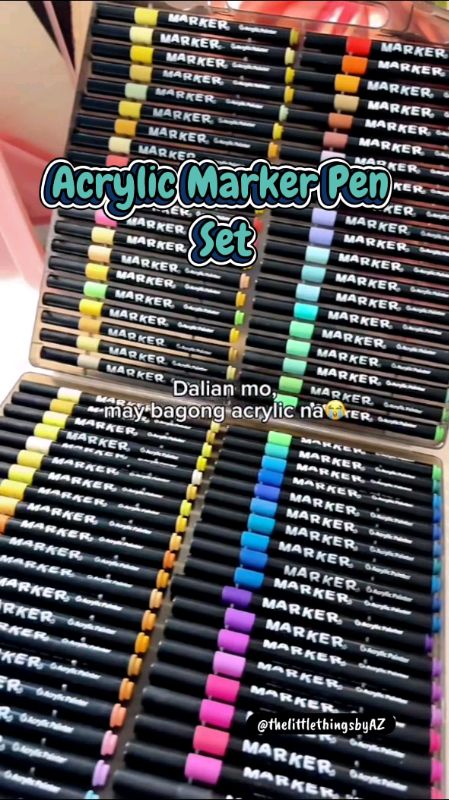 Acrylic Marker Pen Set #FreeCoinsInShopeeVideo #acrylic #marker
