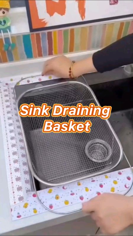Kitchen Sink Stainless Draining Basket #kitchenfinds #homefinds #MasMuraSaShopee #FreeCoinsInShopeeVideo #kitchentools #shopeefinds #SinkdrainerBasket
