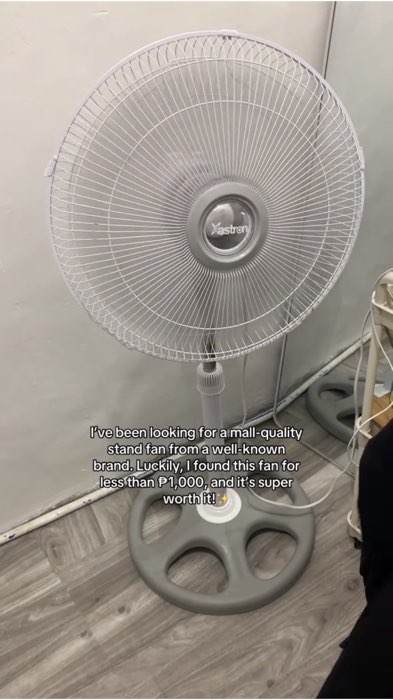 Astron Electric Fan Stand Fan #FreeCoinsInShopeeVideo #PostToWinChallenge #ShopeeQualiVid #AuGOstKita #shopeeaffiliates #MasMuraSaShopee