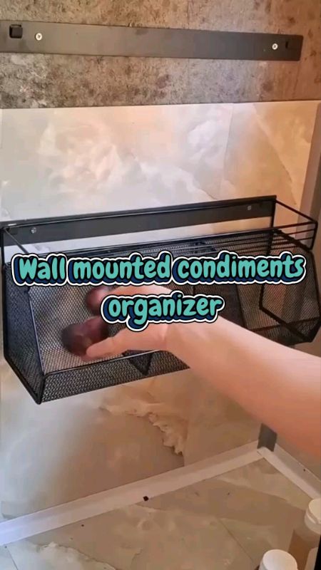 Wall mounted condiments organizer #MasMuraSaShopee #FreeCoinsInShopeeVideo #recommended #recommended