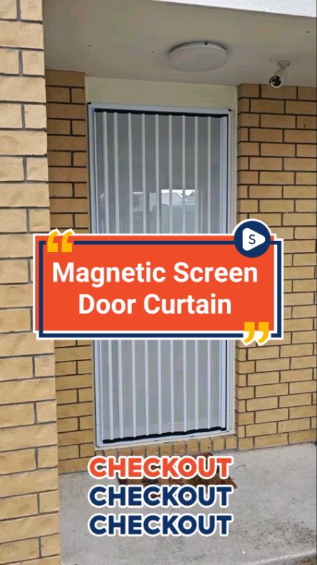 Magnetic Screen Door Curtain #freecoininshopeevideoo