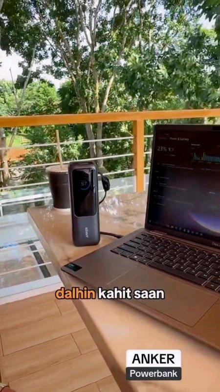 Anker laptop powerbank with 25,000mAh battery capacity and 165w fastcharging