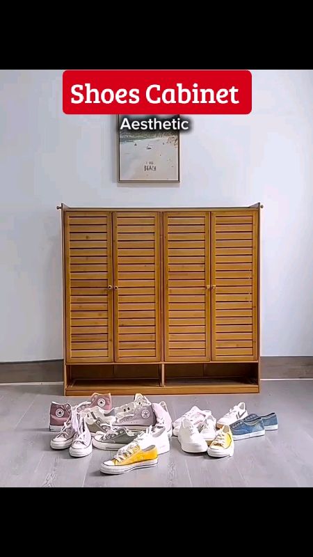 Check out na!#cabinet#storagecabinet#storage#shoerack#shoeCabinet#shoescabinet#bambooshoerack#bambooorganizer#organizer#homeandliving#home#mura#fyp#fy