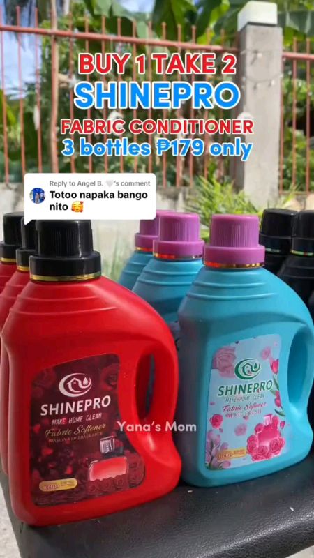 Shinepro fabric softener #buy1get2 #fragrance #longlasting #MasMuraSaShopee #FreeCoinsInShopeeVideo #householdessentials #fyp #viral #trending #reco