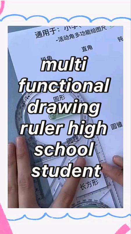 multi functional drawing ruler high school student