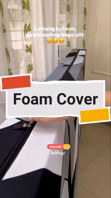 Tipid tips: Palitan na lang ng cover kung pwede pa naman #foamcover #bedsheet #homedecor #shopeefinds