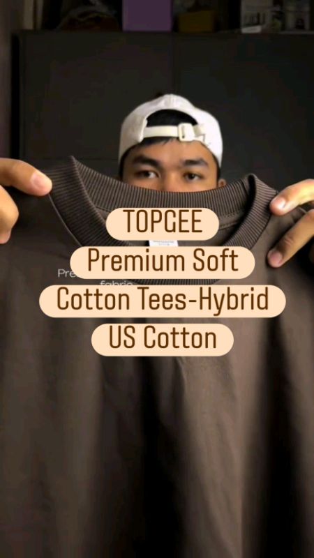 TOPGEE #premium Soft Cotton Tees-Hybrid US Cotton 230 GSM - #oversized #plain  Crew Neck #shirts  #tees #FreeCoinsInShopeeVideo #MasMuraSaShopee