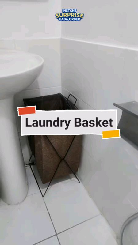 Foldable Laundry Basket na space saver na, maganda pa! #LaundryBasket #Hamper #laundryhamper #FreeCoinsInShopeeVideo #MasMuraSaShopee