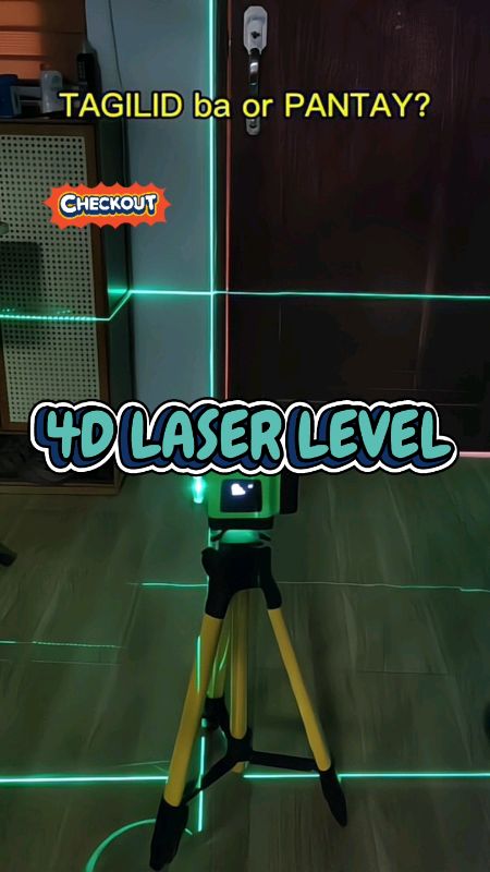 4D LASER LEVEL GREEN LIGHT SELF-LEVELING #FreeCoinsInShopeeVideo #laser #construction #tools #tool #trending #fyp #foryou #viral