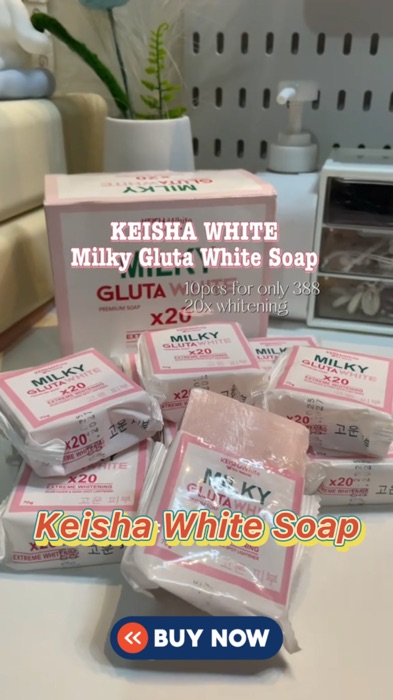 Grabee talaga ang glow!✨#keishawhite #milkygluta #milkyglutawhite #whiteningsoap #soap #shopeebudol #FreeCoinsInShopeeVideo #trending