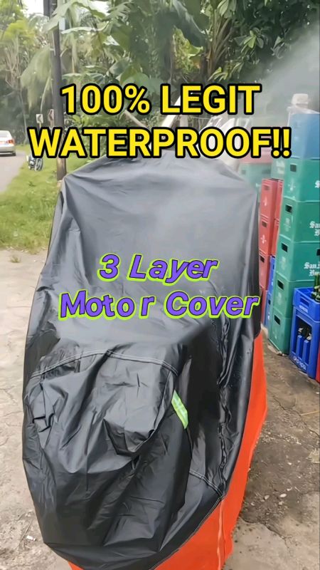 3 LAYER MOTORCYCLE COVER - LEGIT WATERPROOF AT HINDI NAKAKAGASGAS NG FAIRINGS #motorcover #raincover #motorcycle #scooter #fyp #FreeCoinsInShopeeVideo