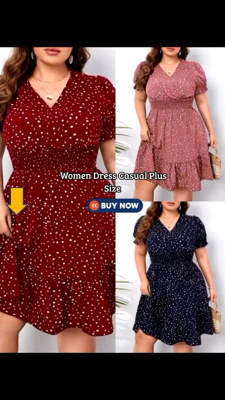Women Casual Plus Size Dress #dress #plussize #casual #womendress #shopeefinds #trend #MasMuraSaShopee #ShopeePHPaydaySale #FreeCoinsInShopeeVideo #fy