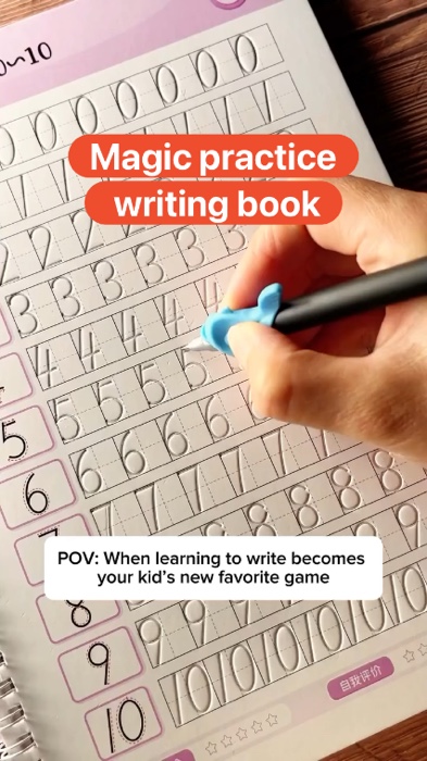 Magic practice writing book #kshopfinds #homefinds #practicebook #writingbook