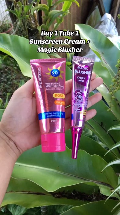 Buy 1 Take 1 Sunscreen Cream + Magic Blusher #sunscreen #buy1take1 #magicblusher #sunscreencream #cheekblush