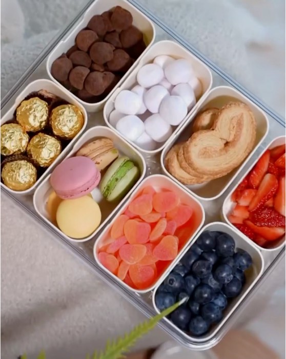Snack Box 🍓 Seasonings / Condiments  Spices Storage Box ✨ #Kitchen #kitchenfinds #snackbox #seasonings #storage #box #condiments #fyp #trending #fy