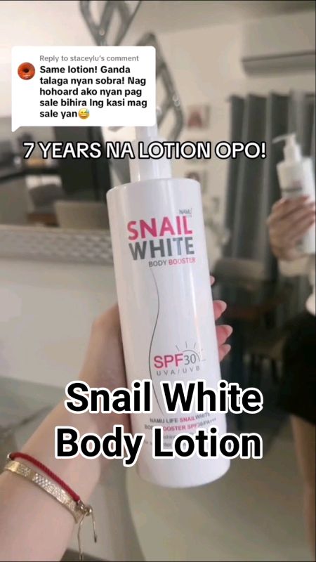 Snail White Body Lotion SPF 30 PA+++ Grabi super legit nito 😍 #FreeCoinsInShopeeVideo #snailwhite #bodylotion #whitening #collagen #spf #beauty #fyp