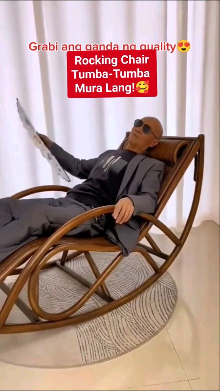 Sulit sarap magpahinga dito😍 #RockingChair #chair #homeandliving #restingchair #rattan #rattanrockingchair