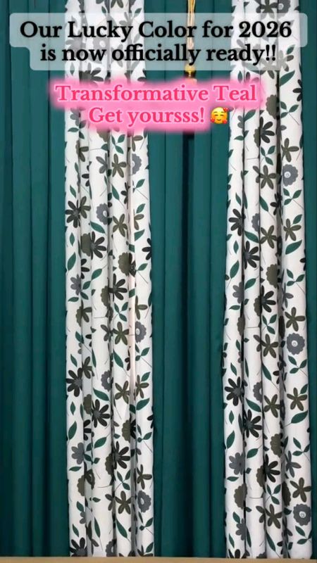 #MasMuraSaShopee #FreeCoinsInShopeeVideo #SulitPinoy Check out CROWN - 3in1 Elegant Teal Color of the Year 2026 Ring Curtain ( 6FT | 7FT )