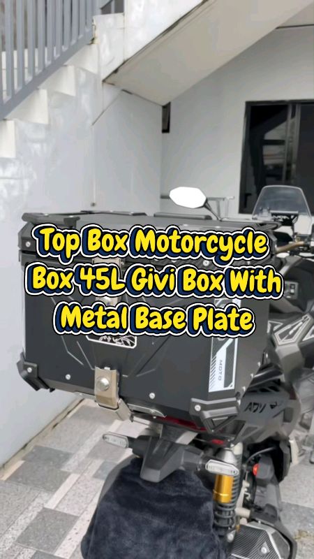 Top Box Motorcycle Box 45L Givi Box With Metal Base Plate.#MasMuraSaShopee #FreeCoinsInShopeeVideo  #ShopeePHPaydaySale #WishlistMoSagotKo #fyp #viral