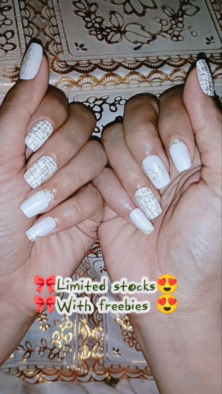 Press On Nails Reusable | Elegant Nail Set | Affordable Fake Nails #pressonnails #fakenails #reusable #nailart #NailSet #nailinspo #shortnails #nails