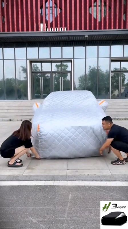 Tap the orange bag to order #carcover #3layercarcover #waterproof #allweather #carprotection #fyp #MasMuraSaShopee #checkout