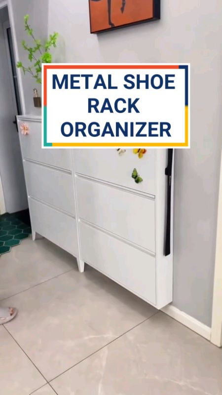 Metal Shoe Rack Organizer #metalshoerack #metalshoeorganizer #shoerackorganizer #shoecabinet #shopeefinds