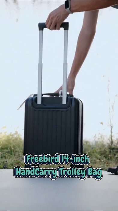 Freebird 14 Inch Cabin Luggage Lightweight Hand Carry On Trolley Bag 360° Silent Wheels Maleta #freebird #cabinluggage #Trolleybag #handcarrybag