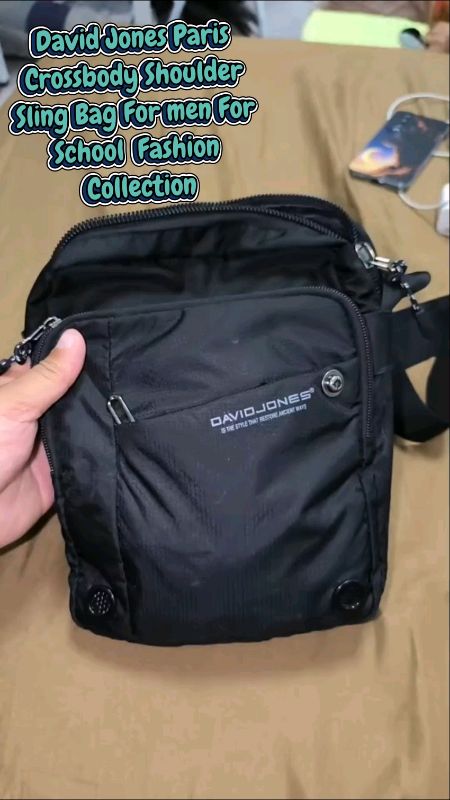 David Jones Paris Crossbody Shoulder Sling Bag For men For School  Fashion Collection #davidjonescrossbodybag #shoulderslingbag #slingbagformen #fyppp