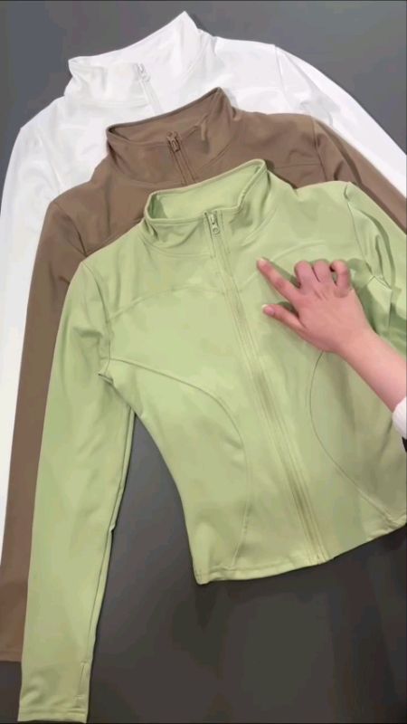 Sports Jacket Women Yoga Fitness Tops Long Sleeve Tight Quick Drying Clothes Running