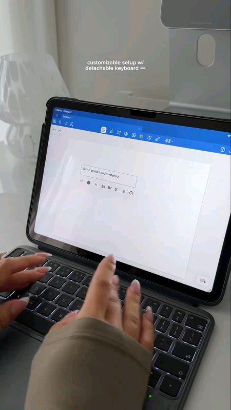 Customoy Your Setup | Magnetic keyboard for Ipad 11th #keyboardcase #working #ipadaccessories #HugotSaShopee