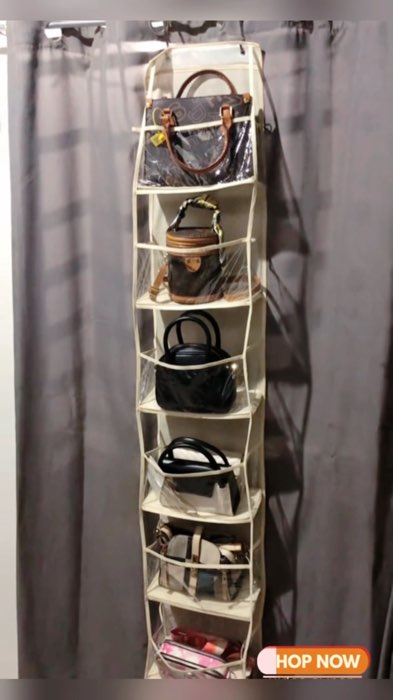 #storagebag #bagstorage #hangingorganizer #bagorganizer #fyp #foryou #wardrobestorage