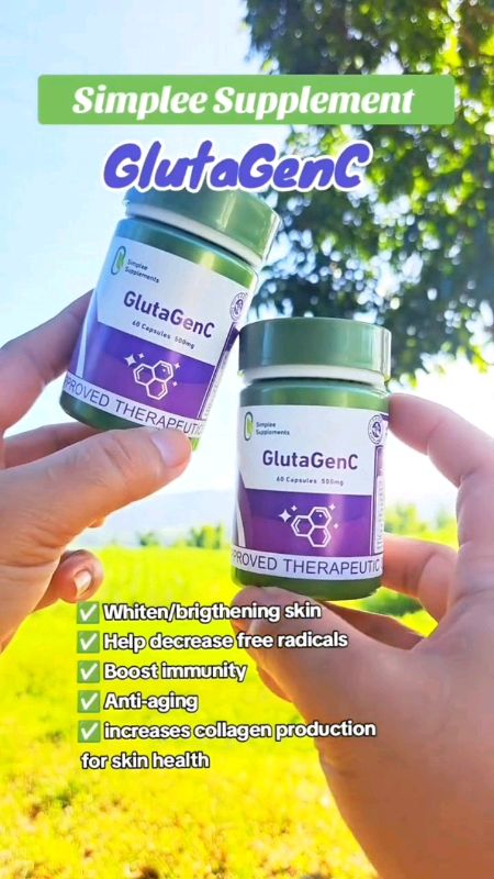 Simplee GlutaGenC – 500mg | 60 Capsules – Supports Skin Radiance, Glow & Daily Antioxidant 𝗥𝗼𝘂𝘁𝗶𝗻𝗲 #masmurasashopee #bestselling #freeshipping
