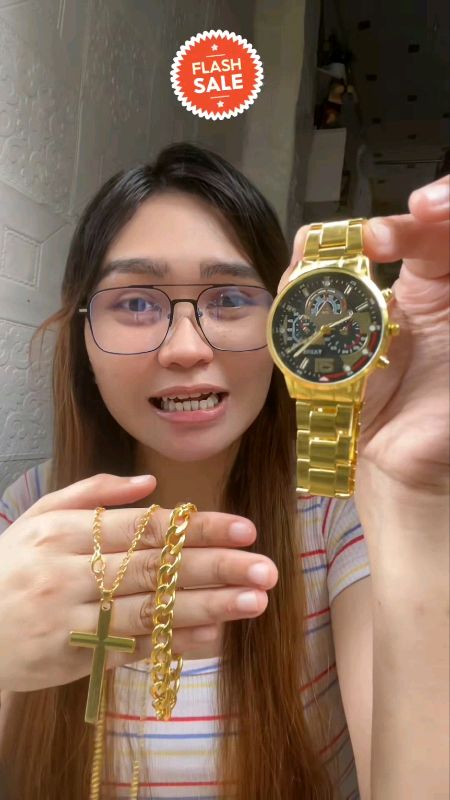 #ShopeePHPaydaySale #HugotSaShopee #MasMuraSaShopee #VIRALVIDEO #VIRAL #TRENDING #FYI #FYP #FORYOU #FOR #YOU #3in1 #mens #stainless #steel #watch #set