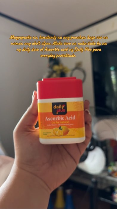 Magpapasko na kaya lumalamig na ang panahon. Uso na naman ang ubo’t sipon. Wag na wag kalilimutan magtake ng daily dose of vitamin C. #dailyplus